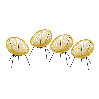 Major Outdoor Mexican String Weave Chair (Set of 4)