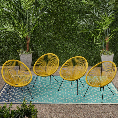 Major Outdoor Mexican String Weave Chair (Set of 4)