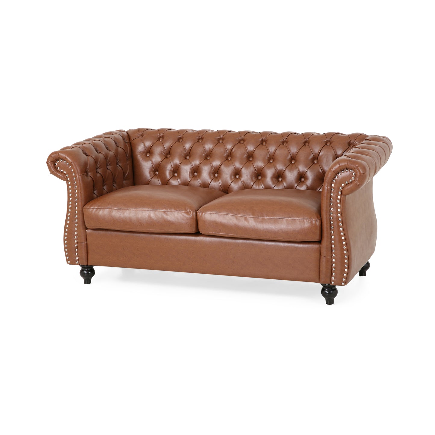 Madelena Traditional Chesterfield Loveseat
