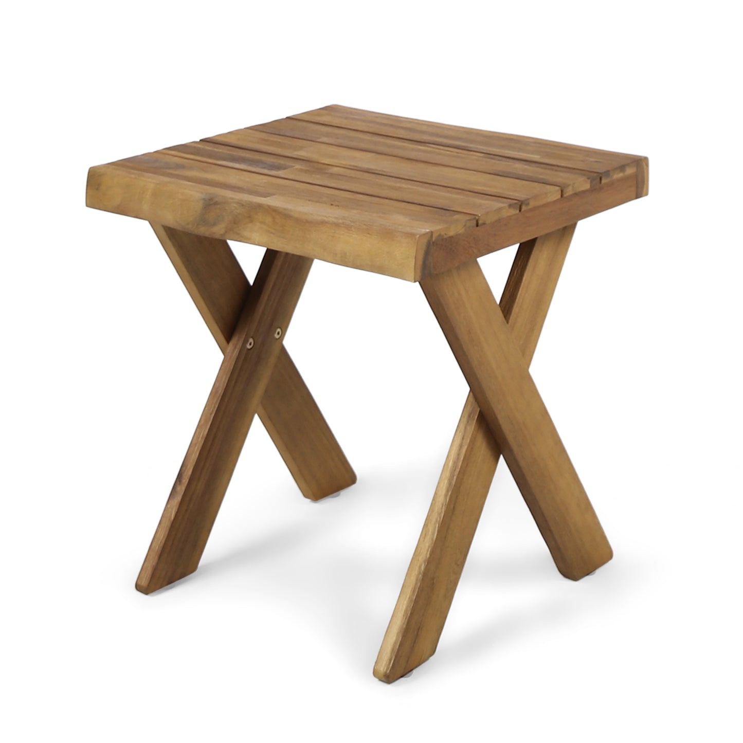 Irene Outdoor Acacia Wood Side Table