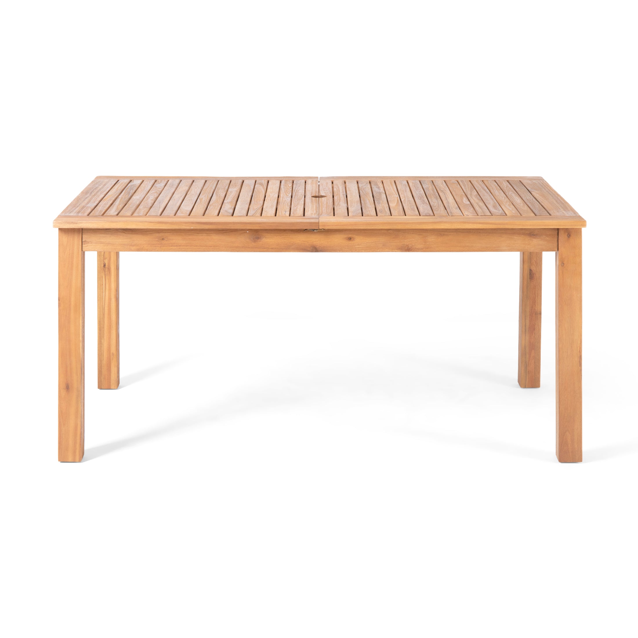 Eric Outdoor Expandable Acacia Wood Dining Table GDFStudio