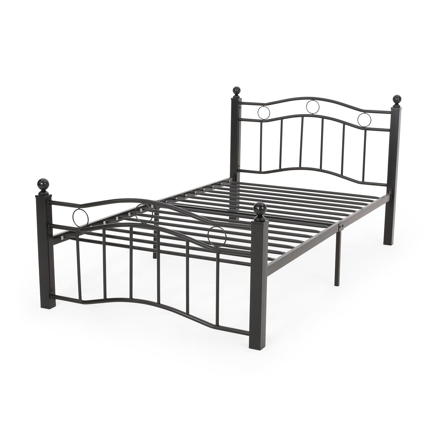 Cole Contemporary Iron Bed Frame