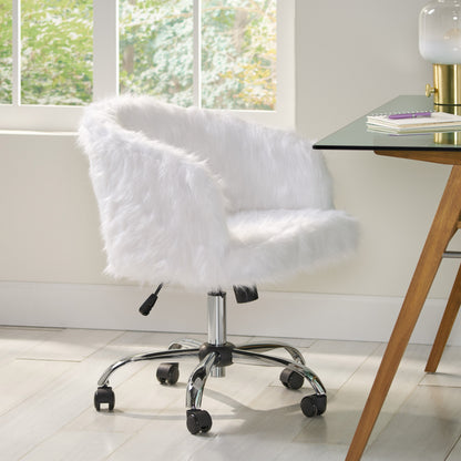 Amiaya Modern Glam Swivel Office Chair