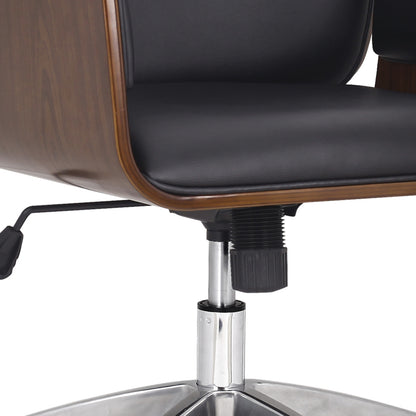 Aleigha Mid-Century Modern Swivel Office Chair