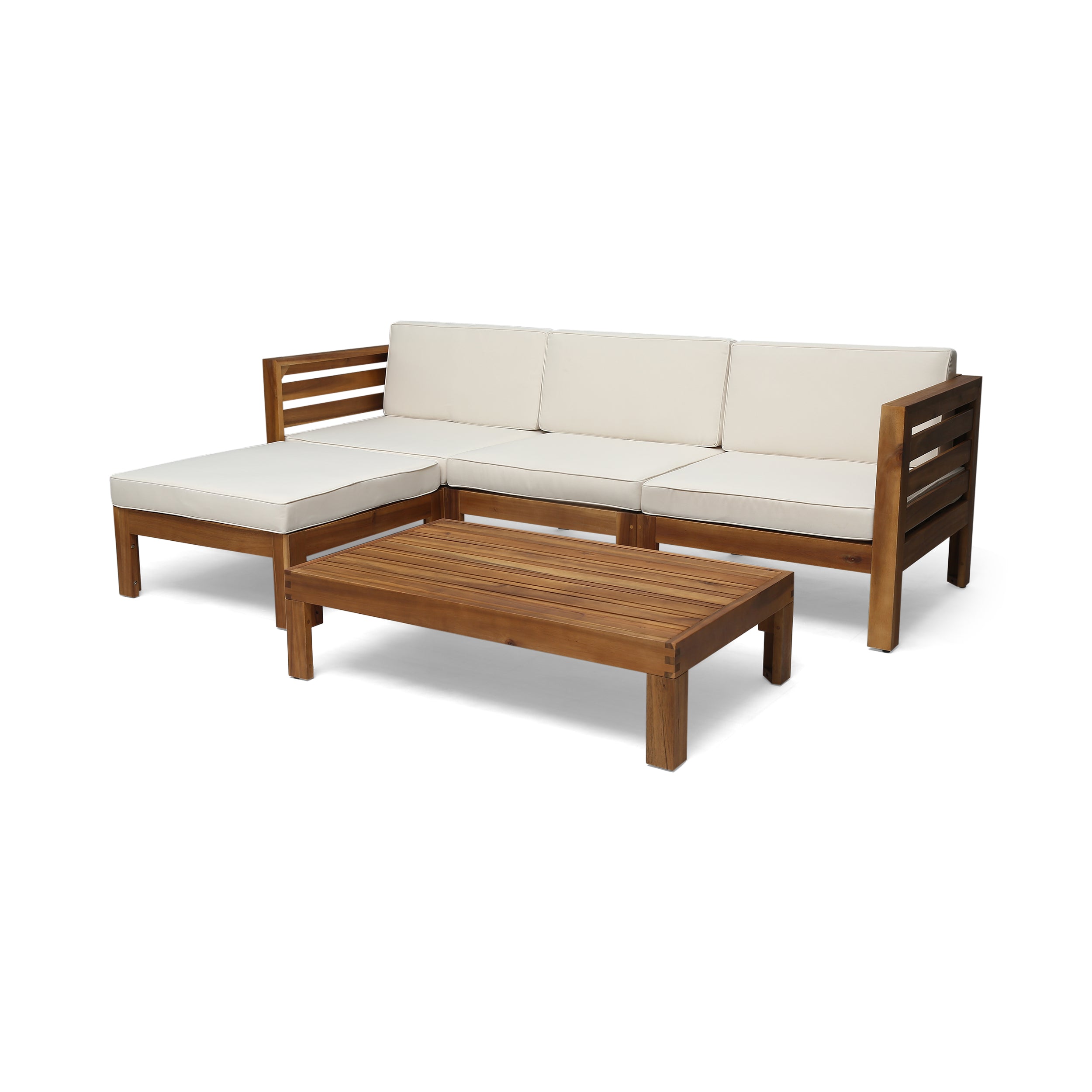 Outdoor wooden online sofa