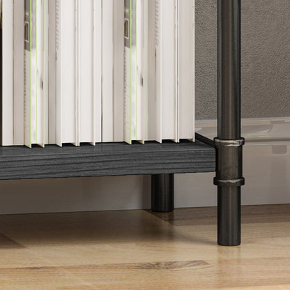 Lina Industrial Pipe Design 5-Shelf Etagere Bookcase