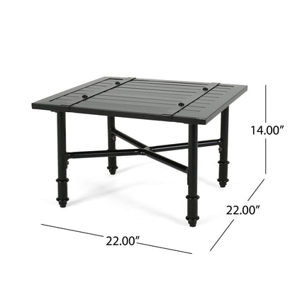 Francis Outdoor Aluminum Side Table