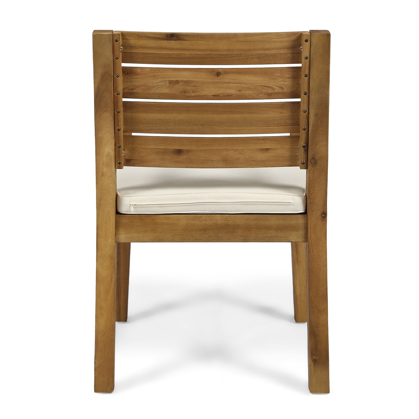 Eric Outdoor Acacia Wood Dining Chairs