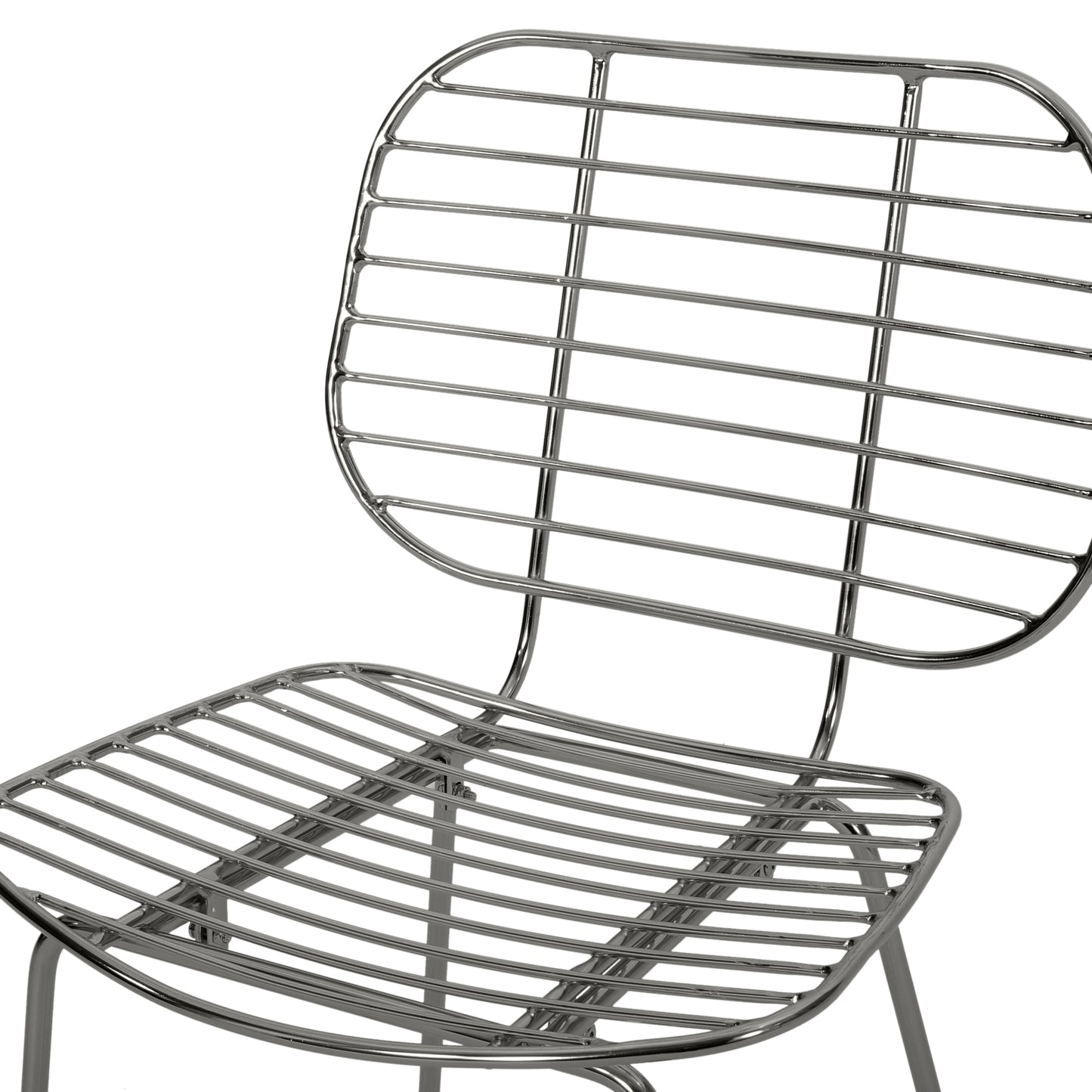 Spyridon Modern Glam Iron Dining Chair
