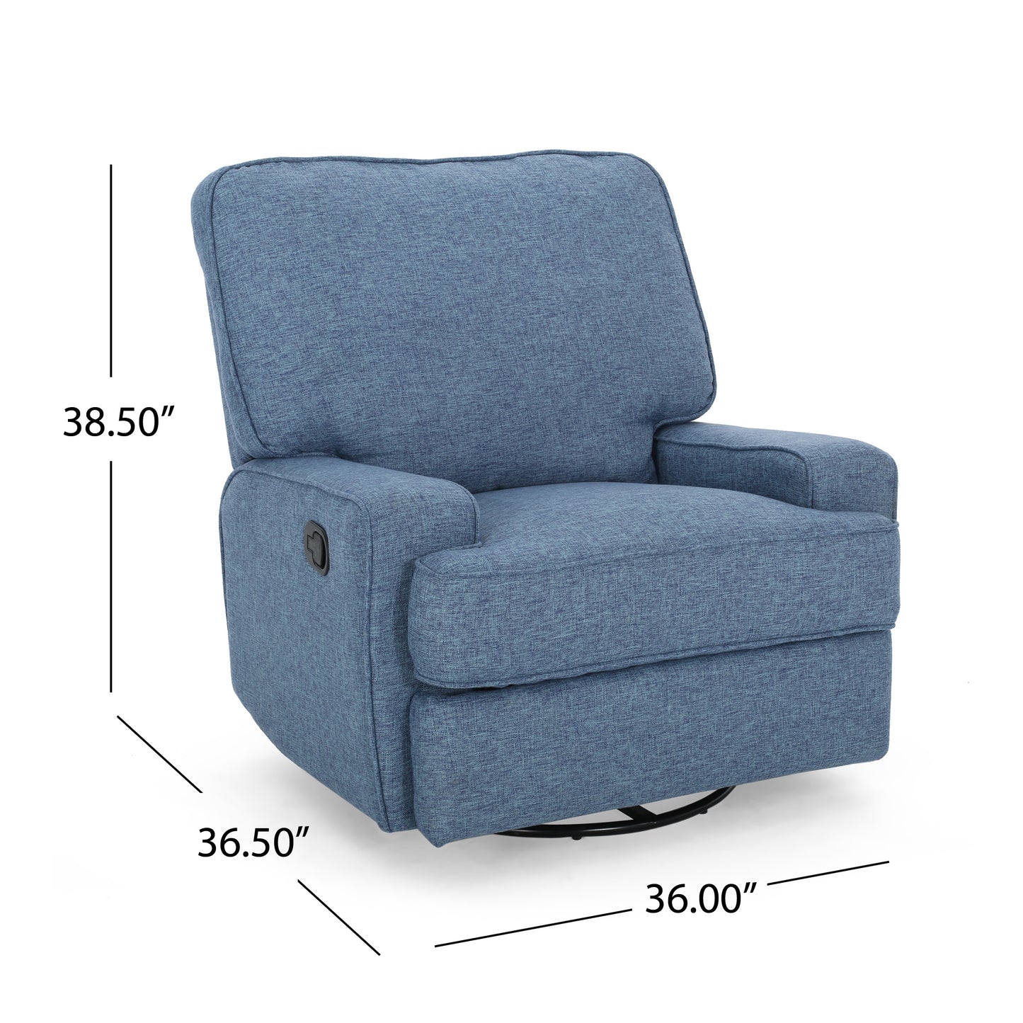 Sibyl Glider Recliner with Swivel, Traditional