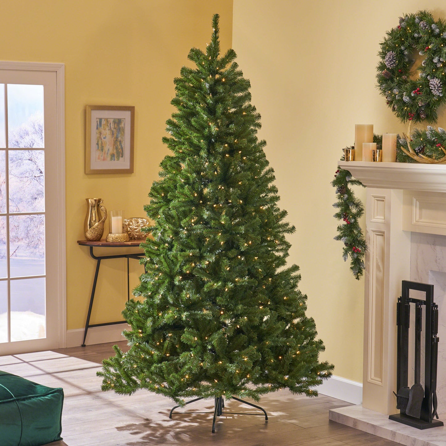 7.5-foot Noble Fir Hinged Artificial Christmas Tree
