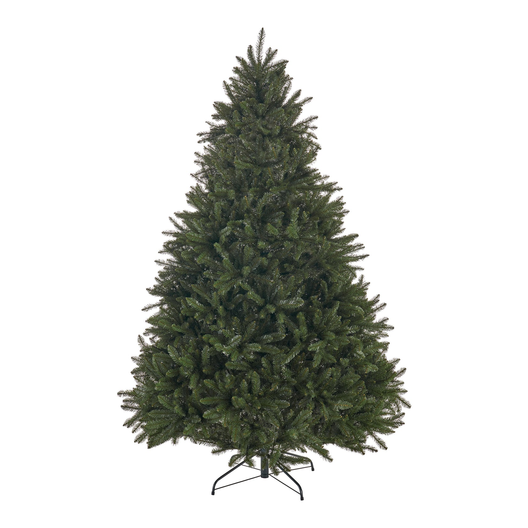 7-foot Norway Spruce Pre-Lit or Unlit Hinged Artificial Christmas Tree ...