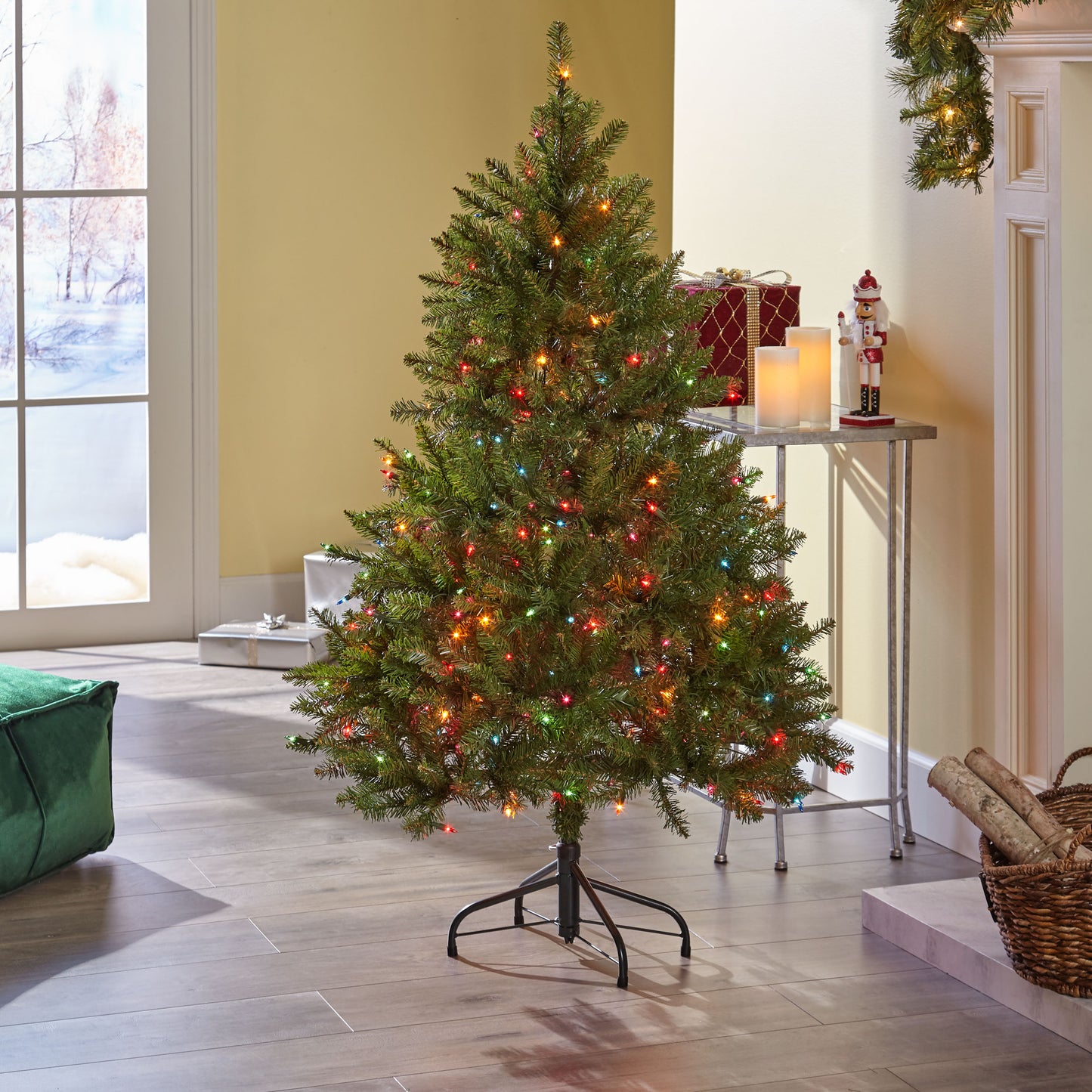 4.5-foot Fraser Fir Hinged Artificial Christmas Tree