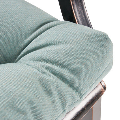 Mariella Outdoor Barstool with Cushion (Set of 4)