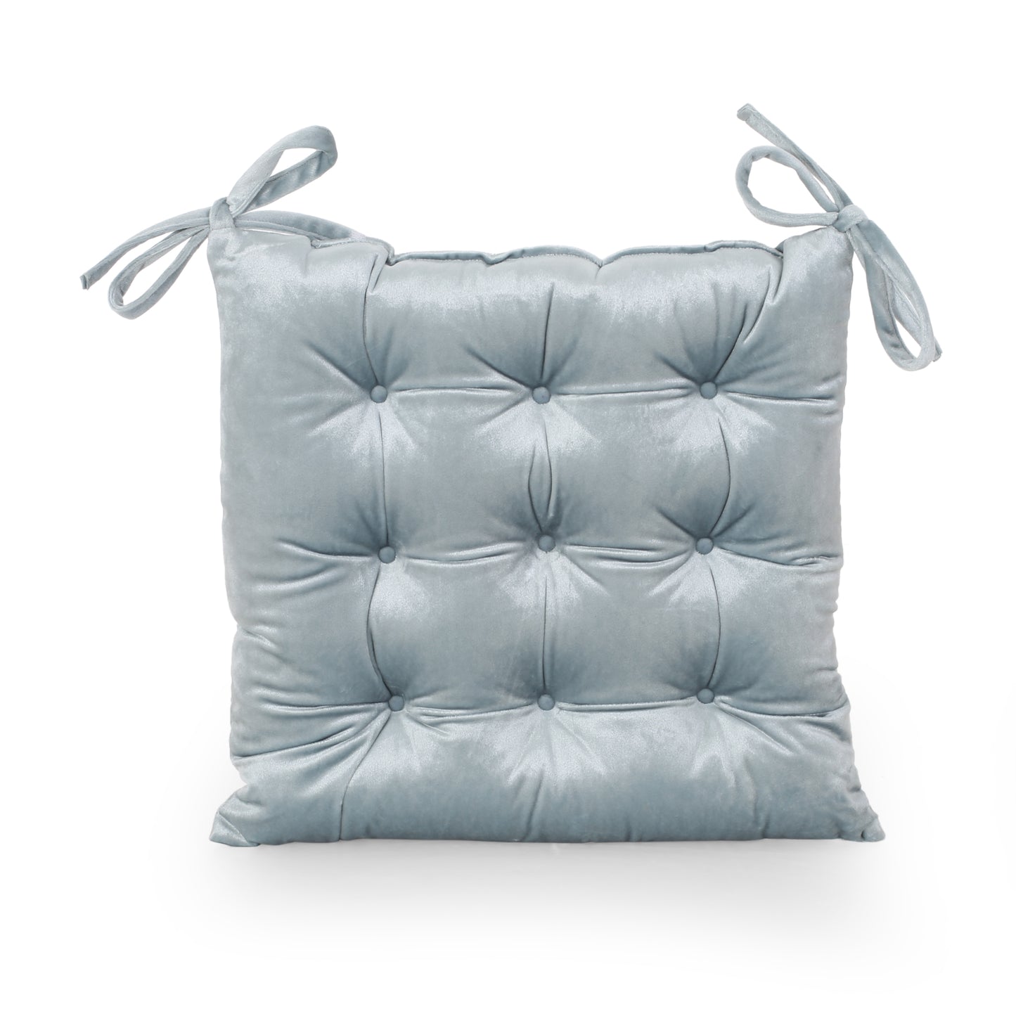 Asma Tufted Velvet Dining Chair Cushion Pads (Set of 4)