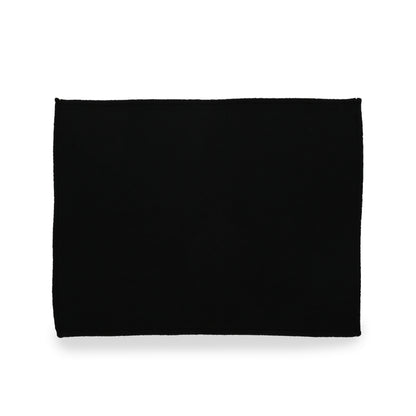 Fern Modern Yarn Throw Blanket, Black