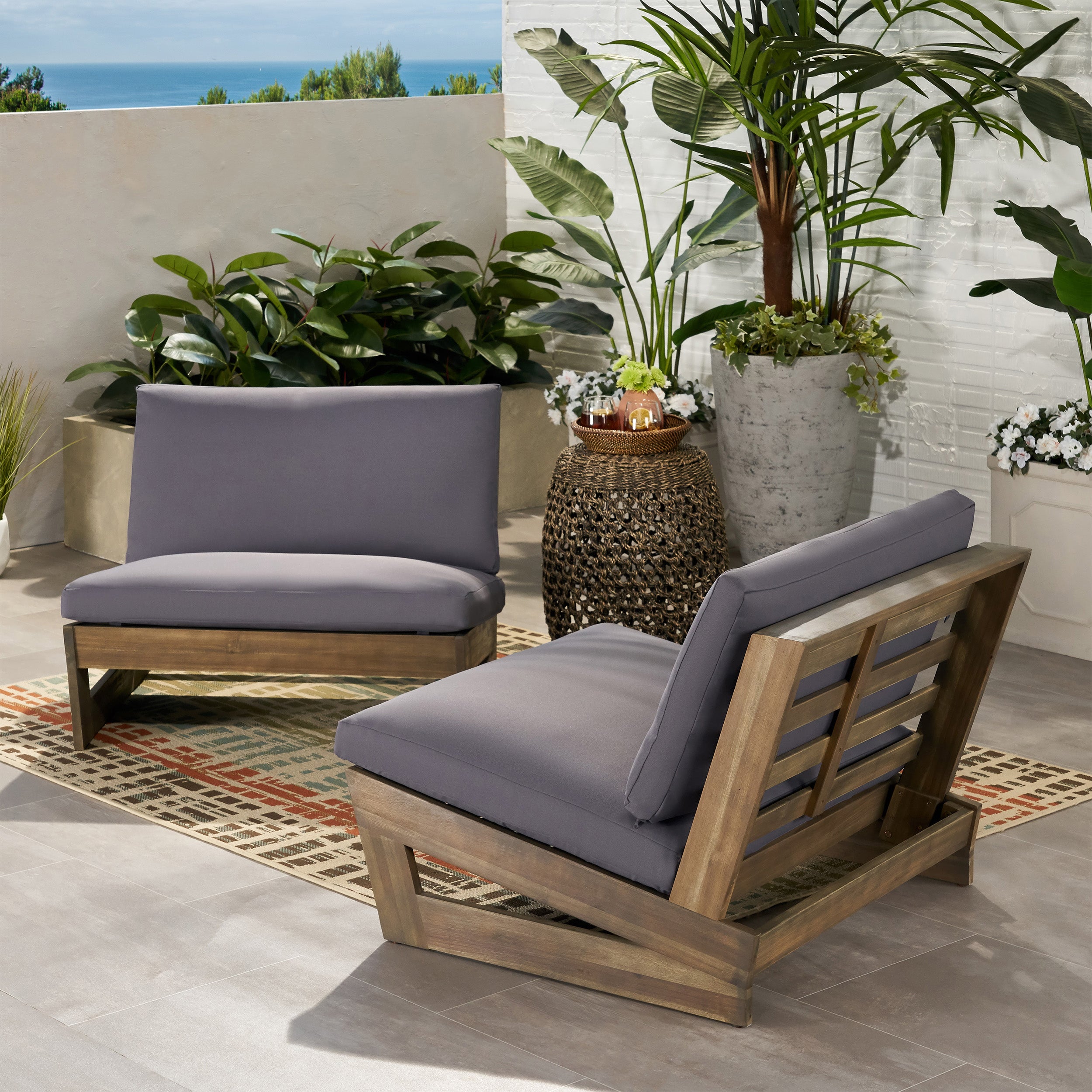 Modern wood outdoor online chair