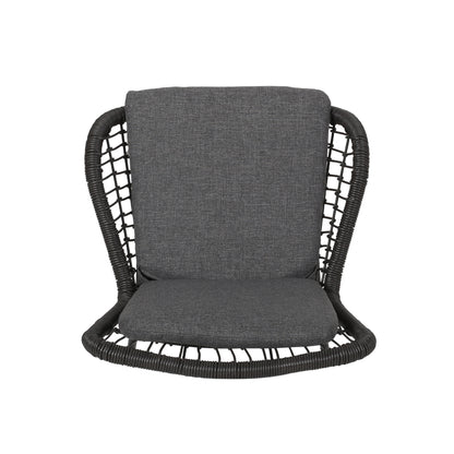 Averyrose Outdoor Wicker Club Chair with Cushions (Set of 2)
