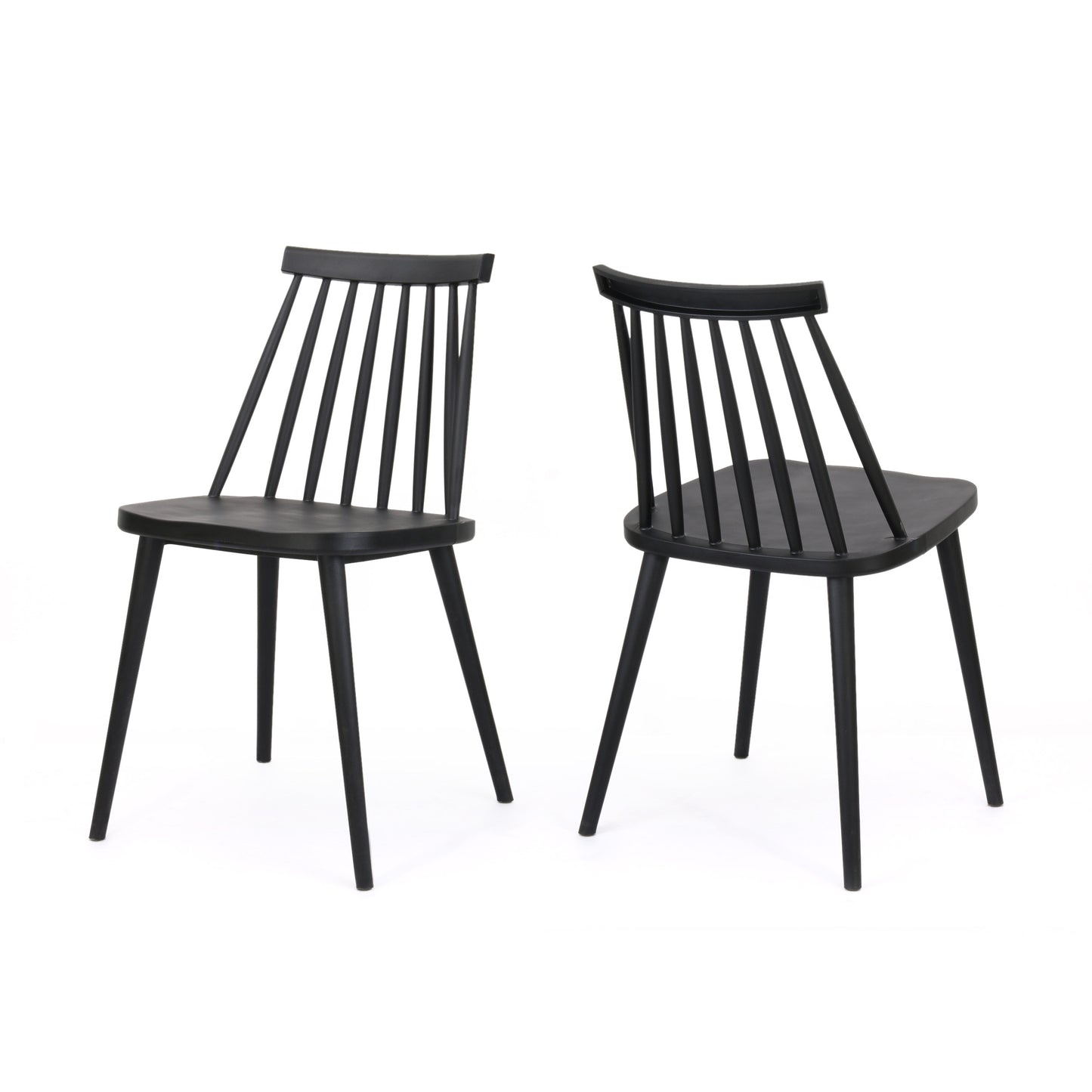 Phoebe Hume Farmhouse Spindle-Back Dining Chair (Set of 2)