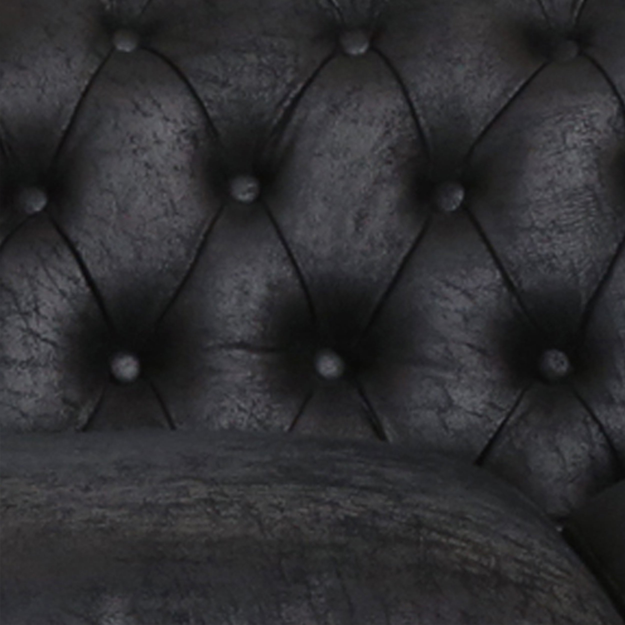 Vita chesterfield tufted microfiber deals sofa with scroll arms