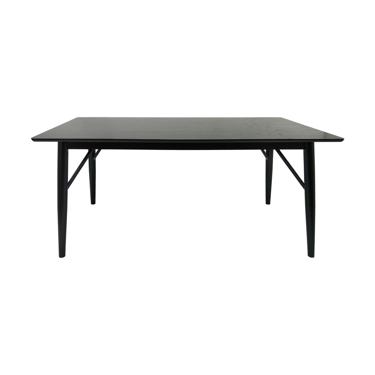 Freesia Contemporary Wooden Rectangular Dining Table, Black