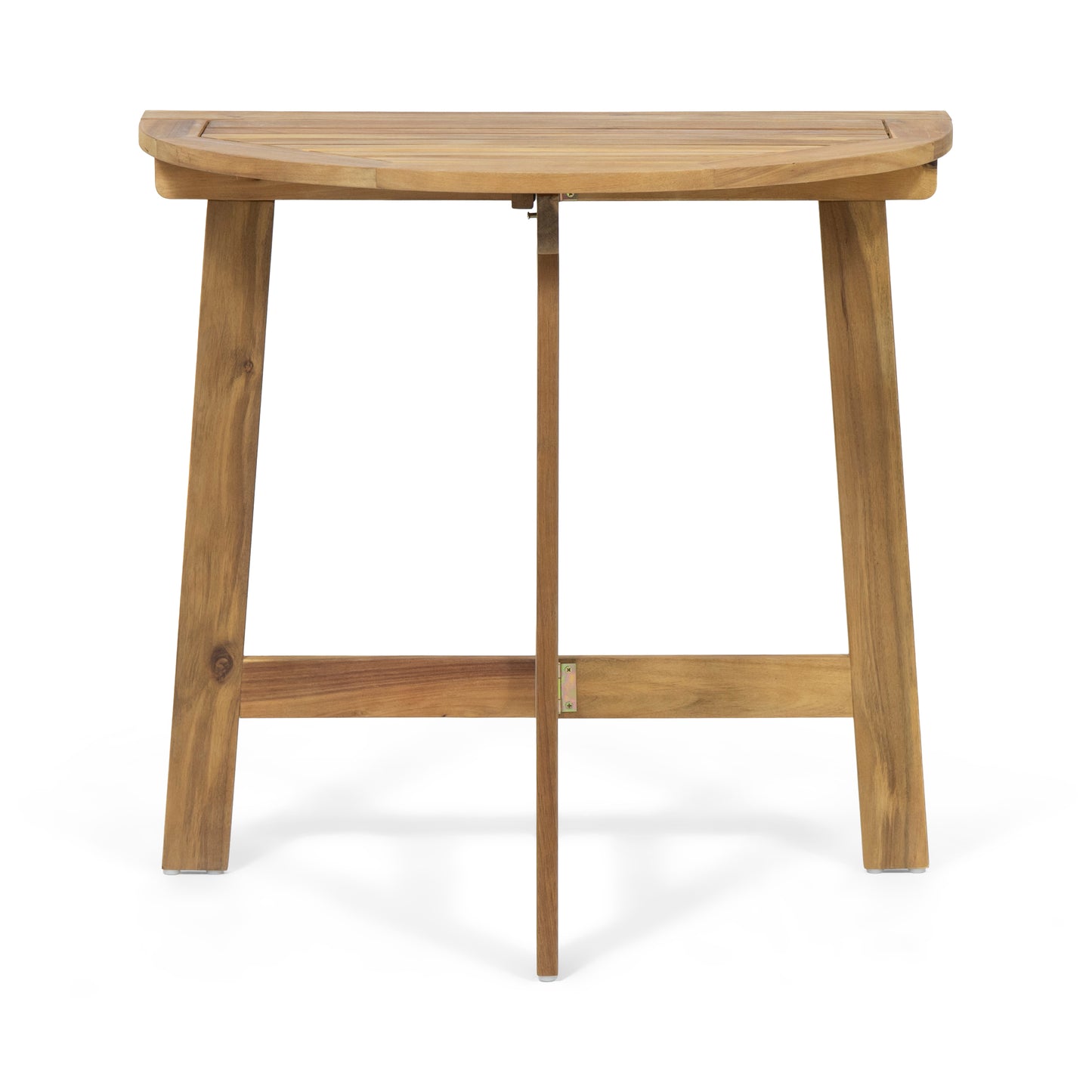 Sophia Outdoor Half-Round Acacia Wood Bistro Table