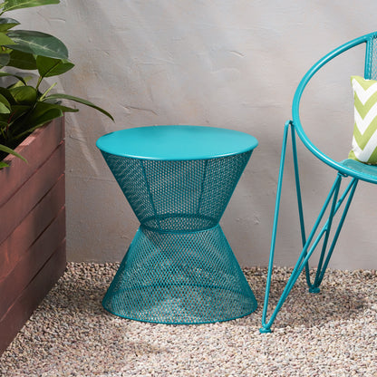 Tristian Modern Outdoor Iron Side Table