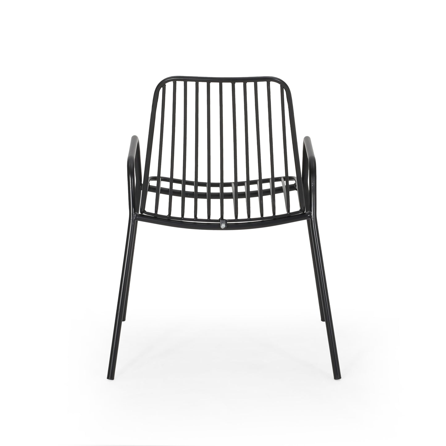 Ashwood Outdoor Modern Iron Club Chair (Set of 2)