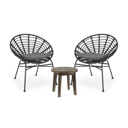 Heloise Outdoor 2 Seater Acacia Wood Chat Set