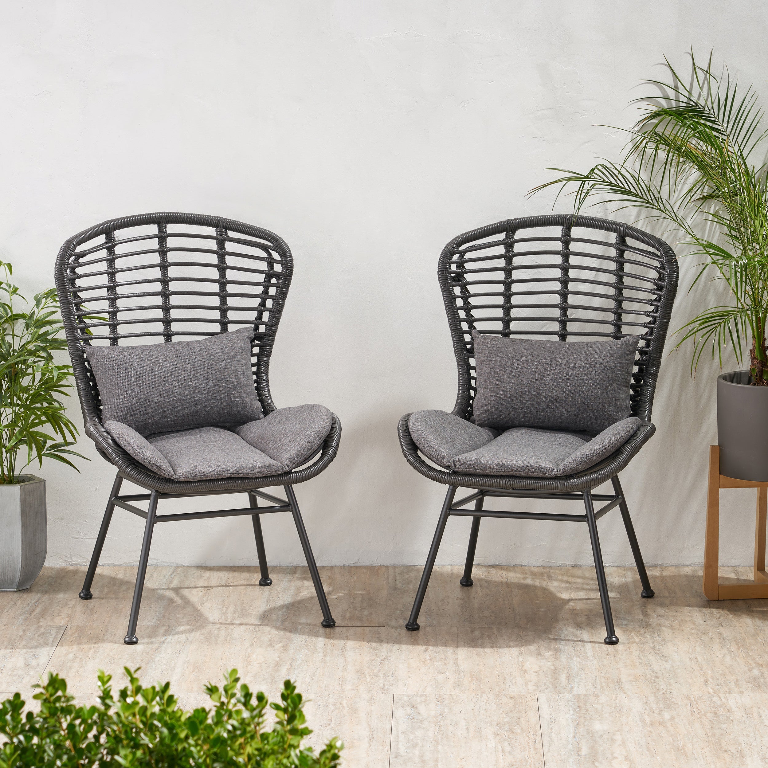 Outdoor club chairs set of online 2