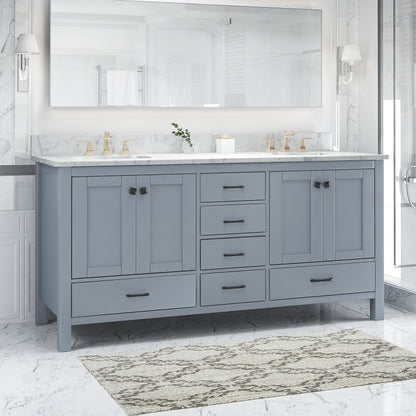 Laranne Contemporary 72" Wood Bathroom Vanity (Counter Top Not Included)