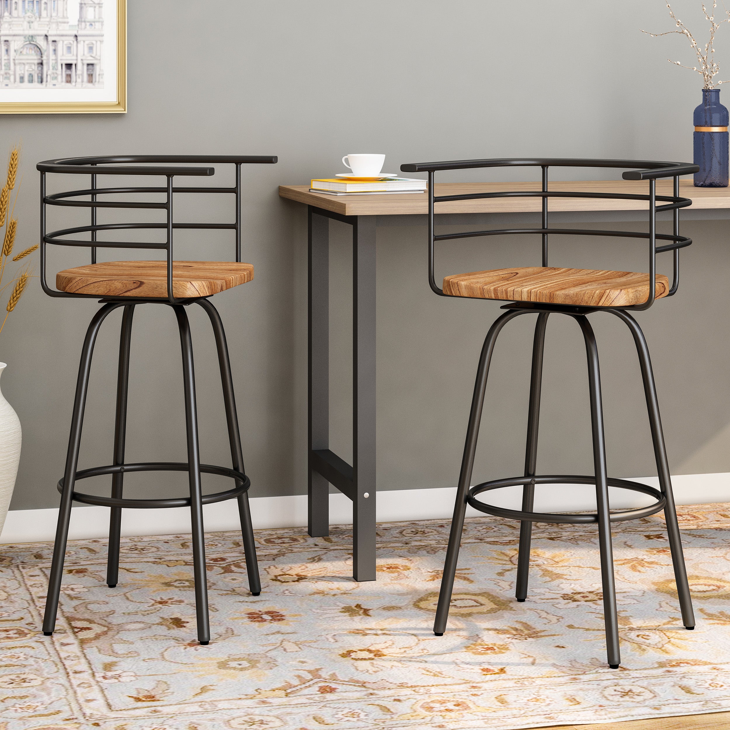 Rubberwood discount bar stools