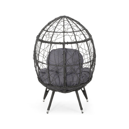 Hendryx Outdoor Freestanding Wicker Teardrop / Egg Chair