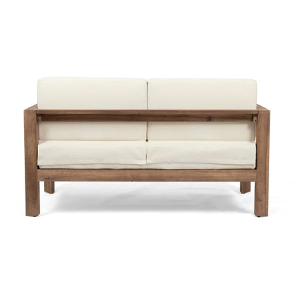 Rosemary Outdoor 4 Seater Acacia Wood Chat Set