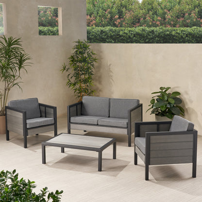 Grace Outdoor 4 Seater Chat Set with Cushions