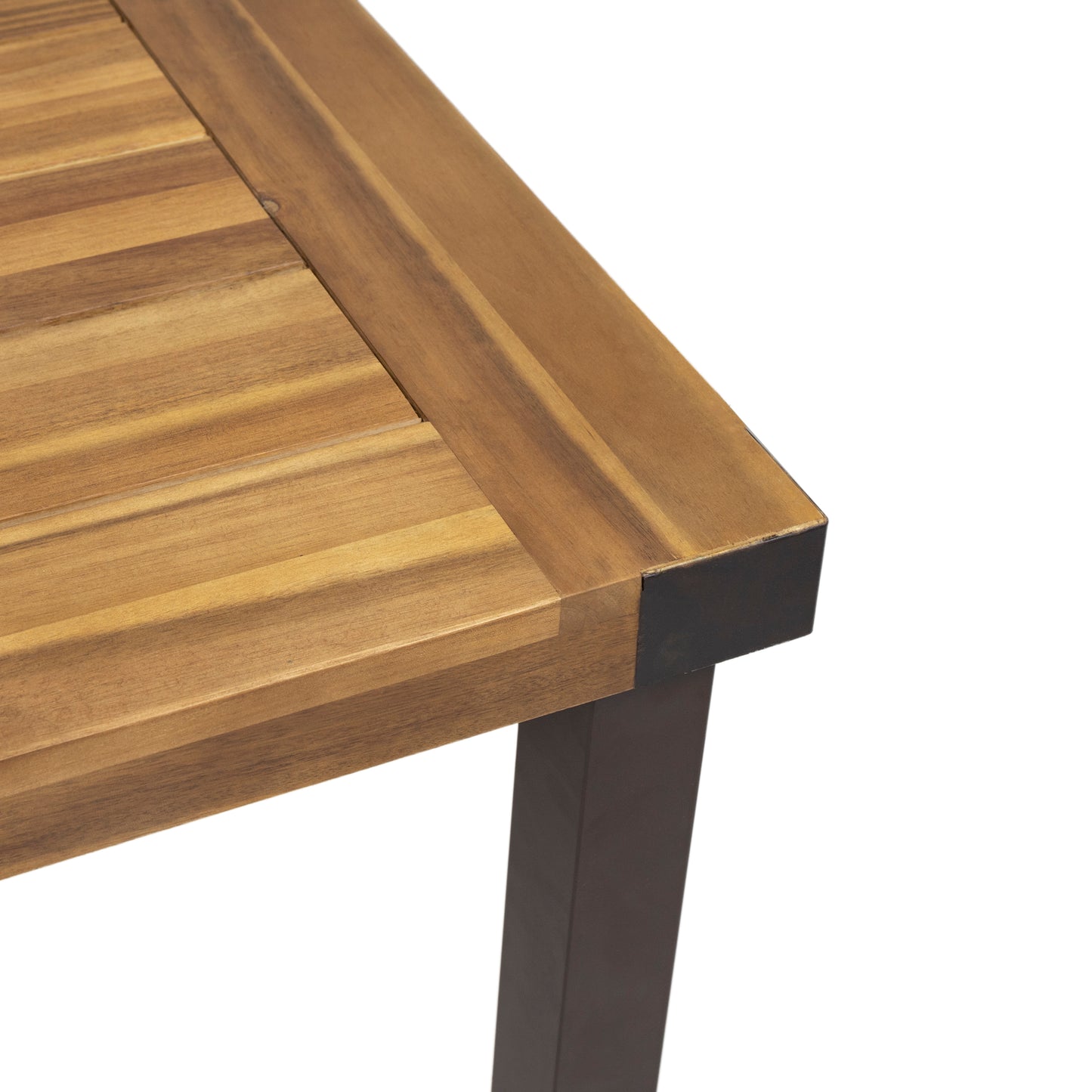 Maggie Outdoor Acacia Wood Dining Table