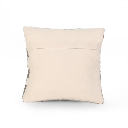 Basma Boho Wool Throw Pillow (Set of 2)