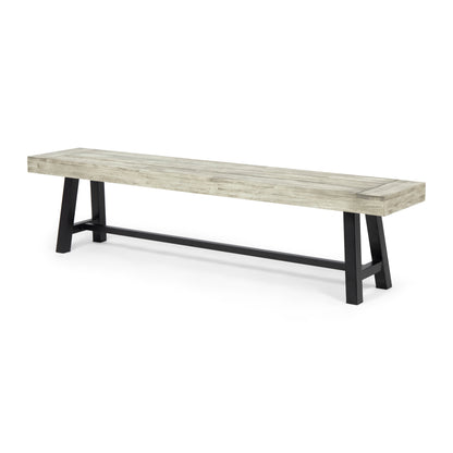 Marian Outdoor Acacia Wood Bench