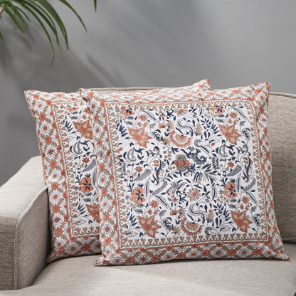 Aalasia Modern Fabric Throw Pillow Cover (Set of 2)