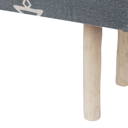 Carrera Handcrafted Boho Rectangular Fabric Bench