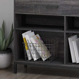 Elon Bookcase With Storage Cabinet & Drawer – GDFStudio