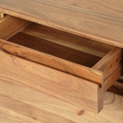 Letitia Modern Acacia Wood Side Table