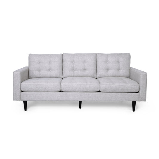 Ayumi Contemporary Tufted Fabric 3 Seater Sofa