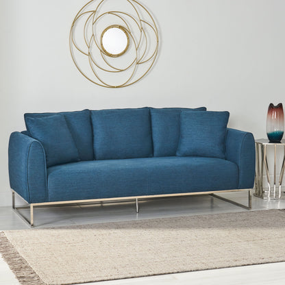 Kastle Modern Fabric 3 Seater Sofa