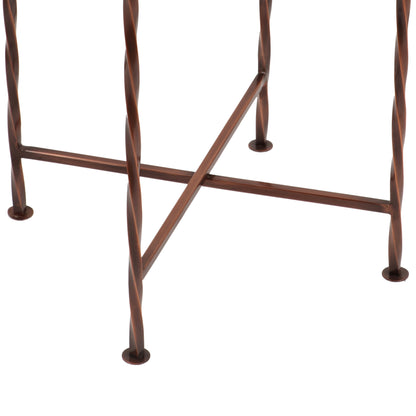 Shanvika Vintage Style Iron Tray Top Side Table