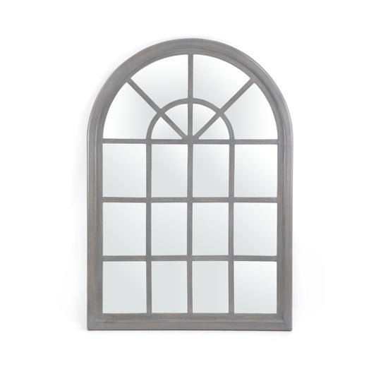 Sebastiane Traditional Arched Windowpane Mirror