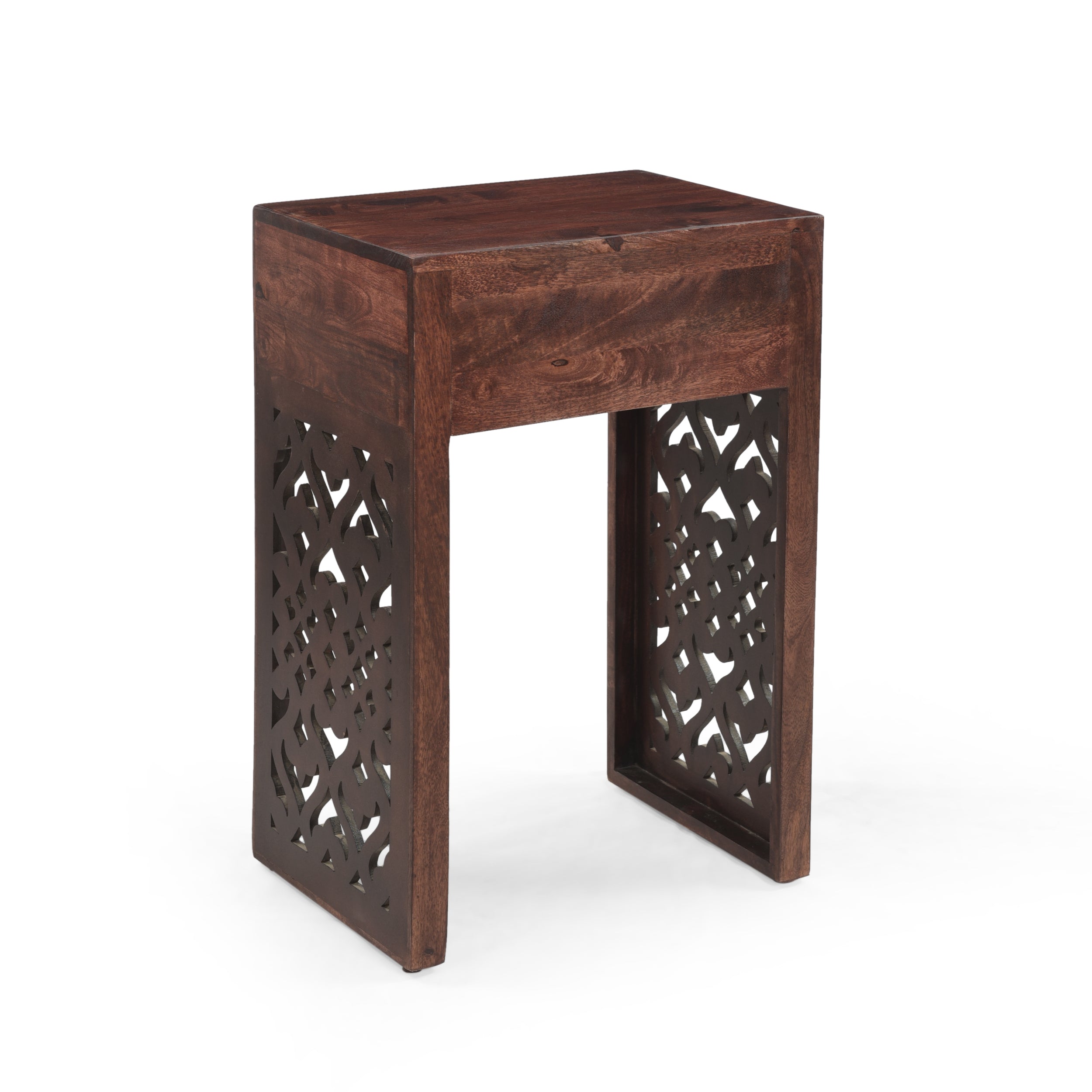 Jasia Traditional Mango Wood Bedside Table – GDFStudio