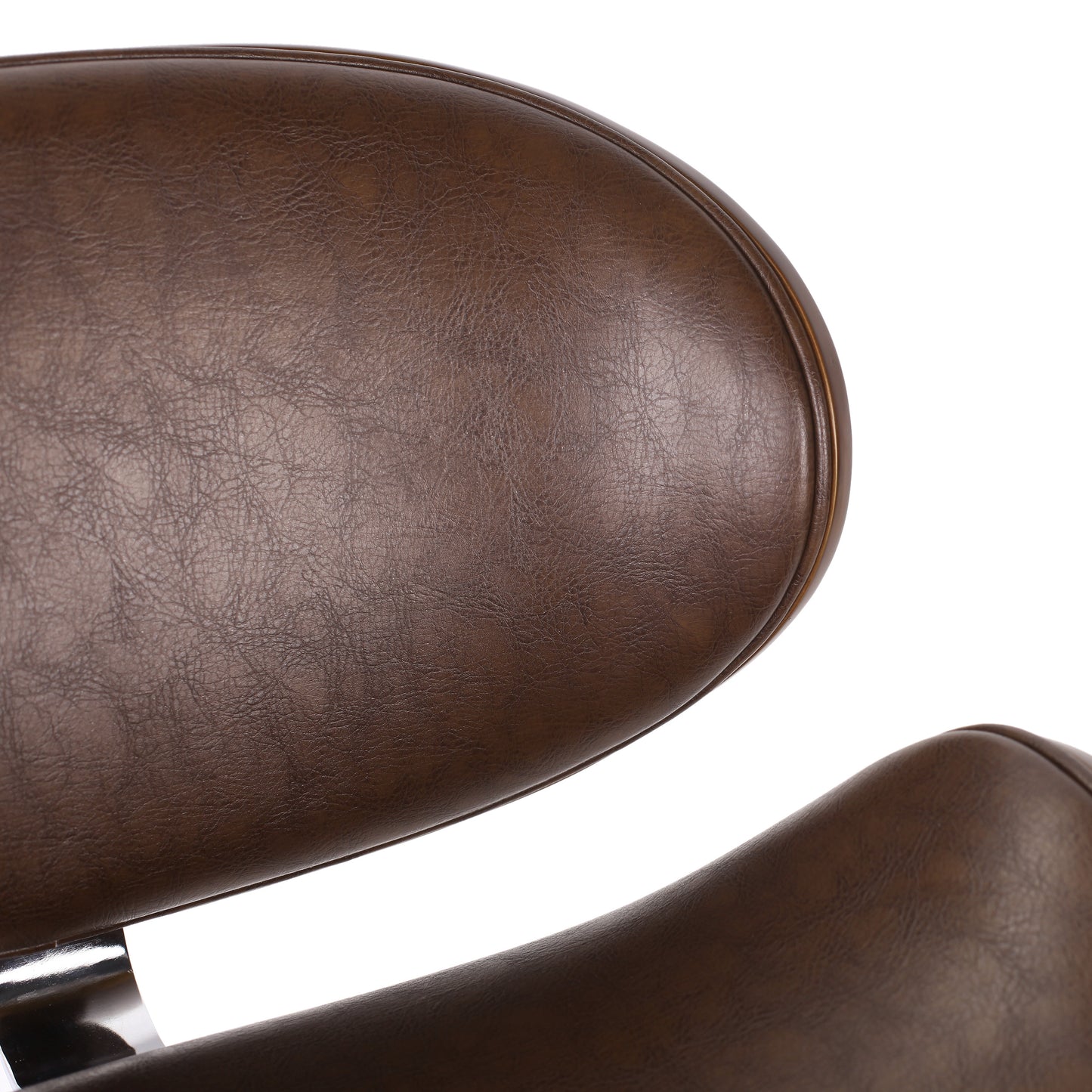 Candler Mid-Century Modern Upholstered Swivel Barstool