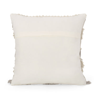 Klaira Hand-Loomed Boho Throw Pillow