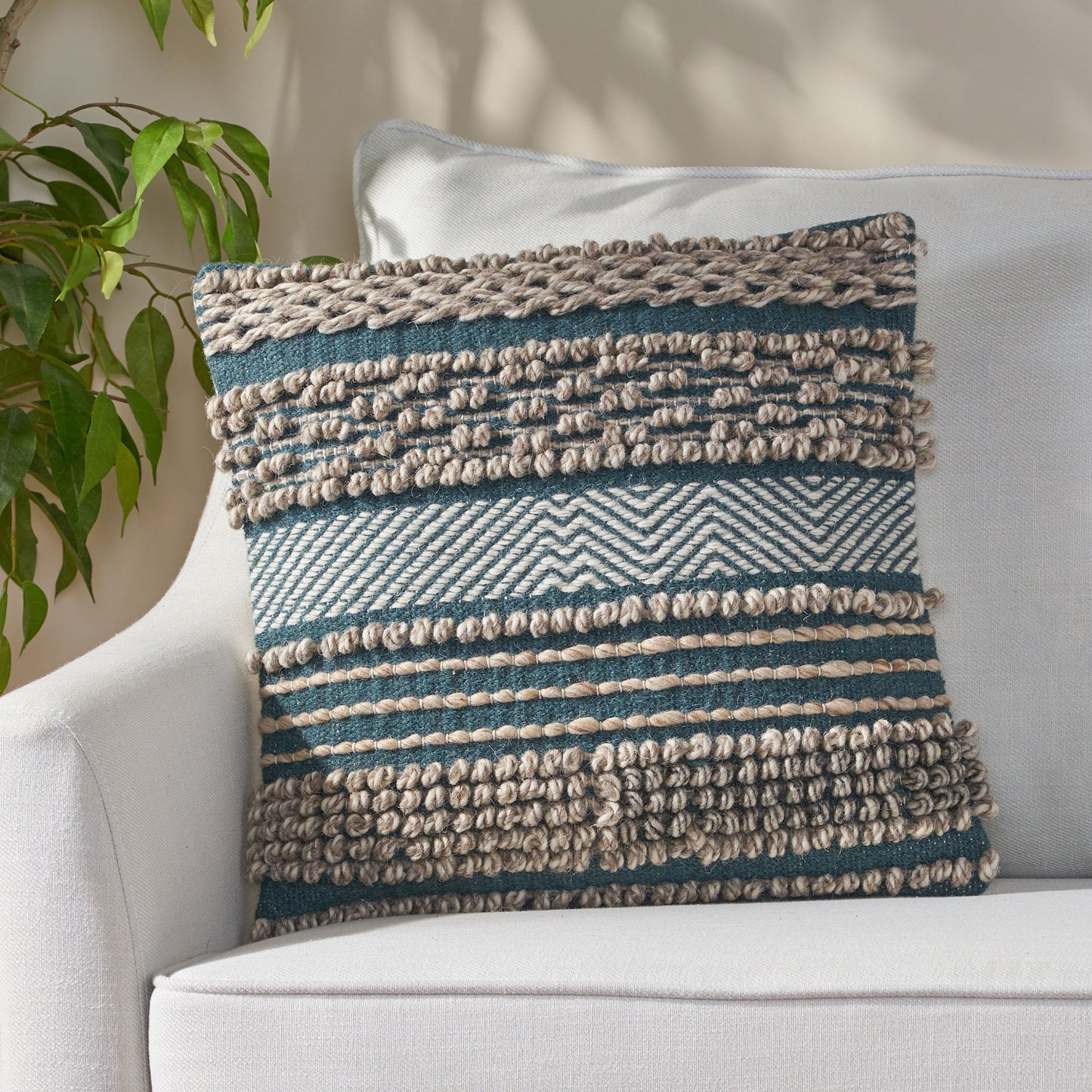 Symere Hand-Loomed Boho Pillow Cover